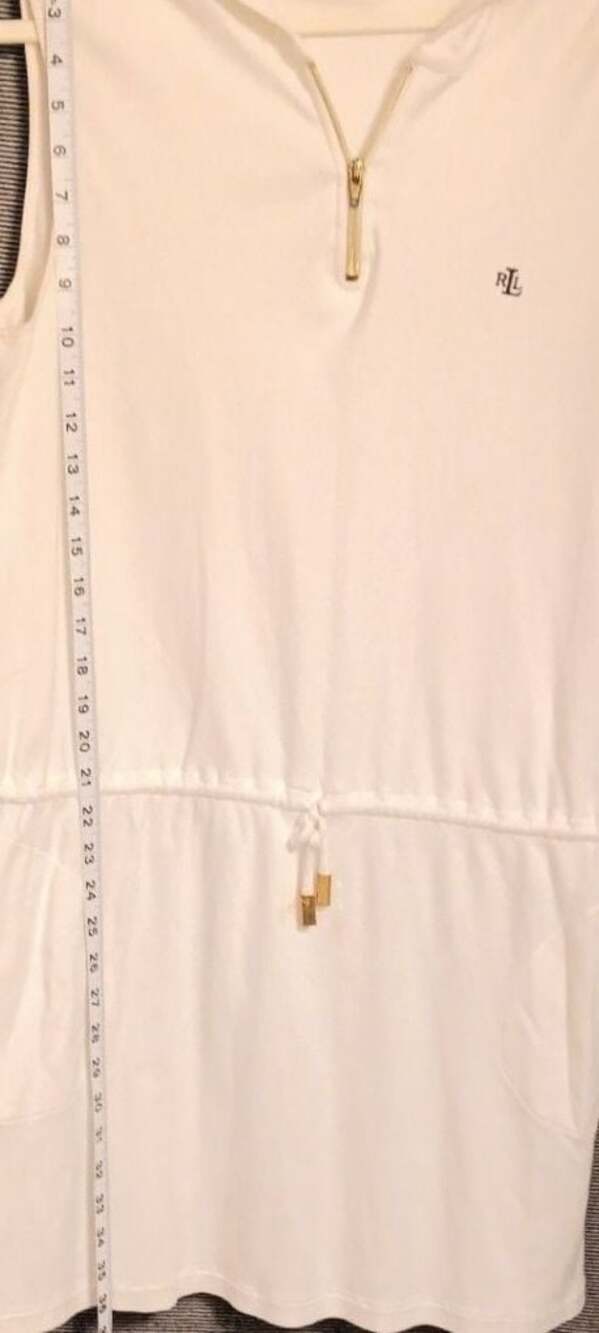 Lauren Ralph Lauren Sleeveless Hooded Quarter-Zip Mini Dress
